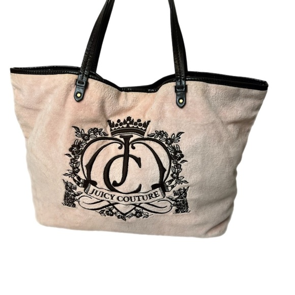 Vintage Juicy Couture Pink Tote Bag Purse - Picture 3 of 13